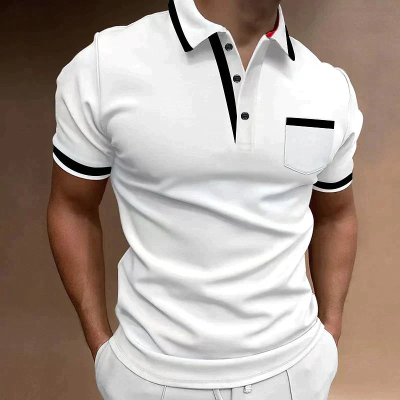 Herren Polo-Shirt Klassisch Slim-Fit - Norvielle