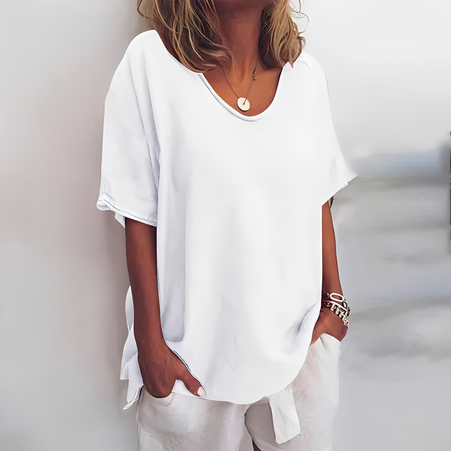Damen T-Shirt 2er Pack Bequem Lockeres - Norvielle