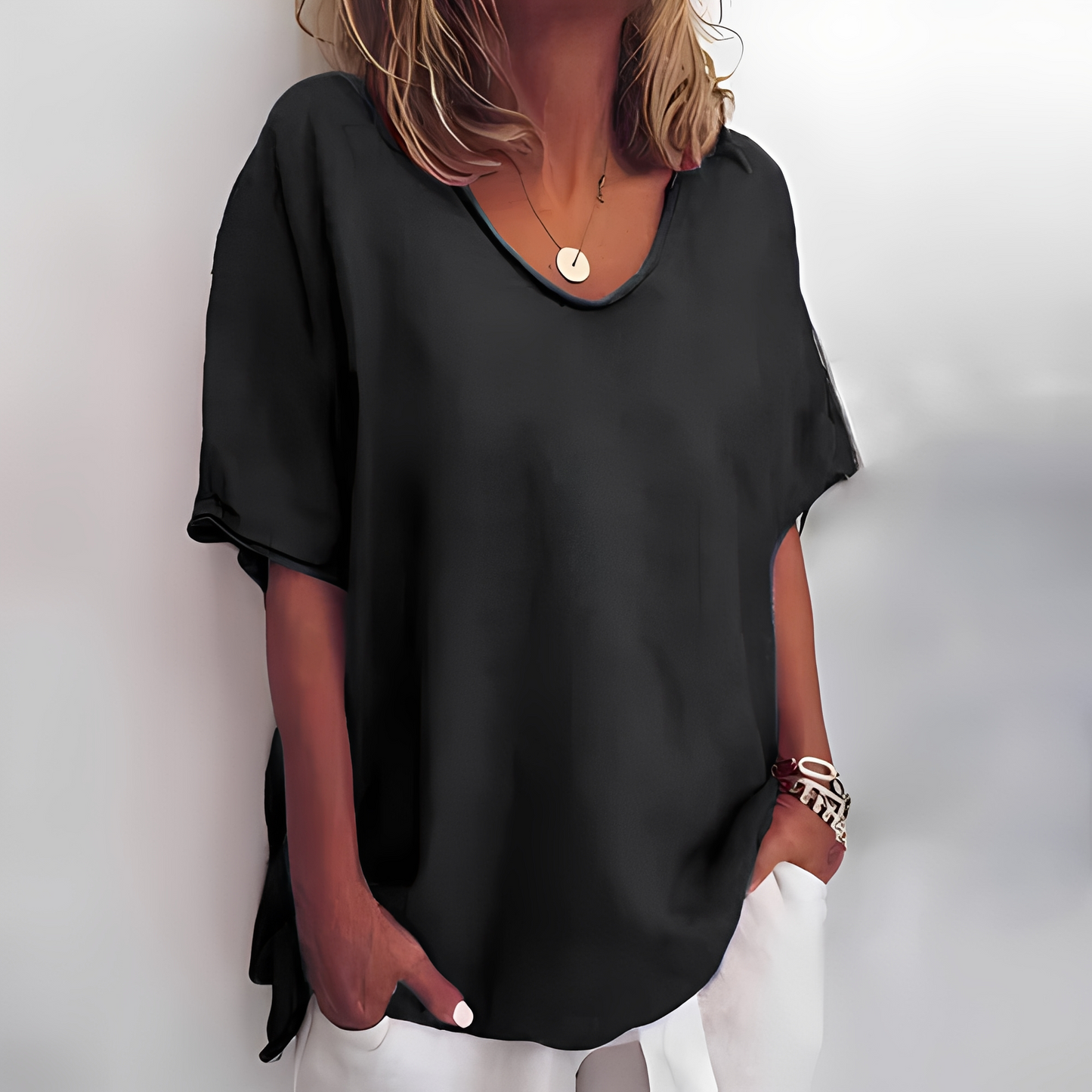 Damen T-Shirt 2er Pack Bequem Lockeres