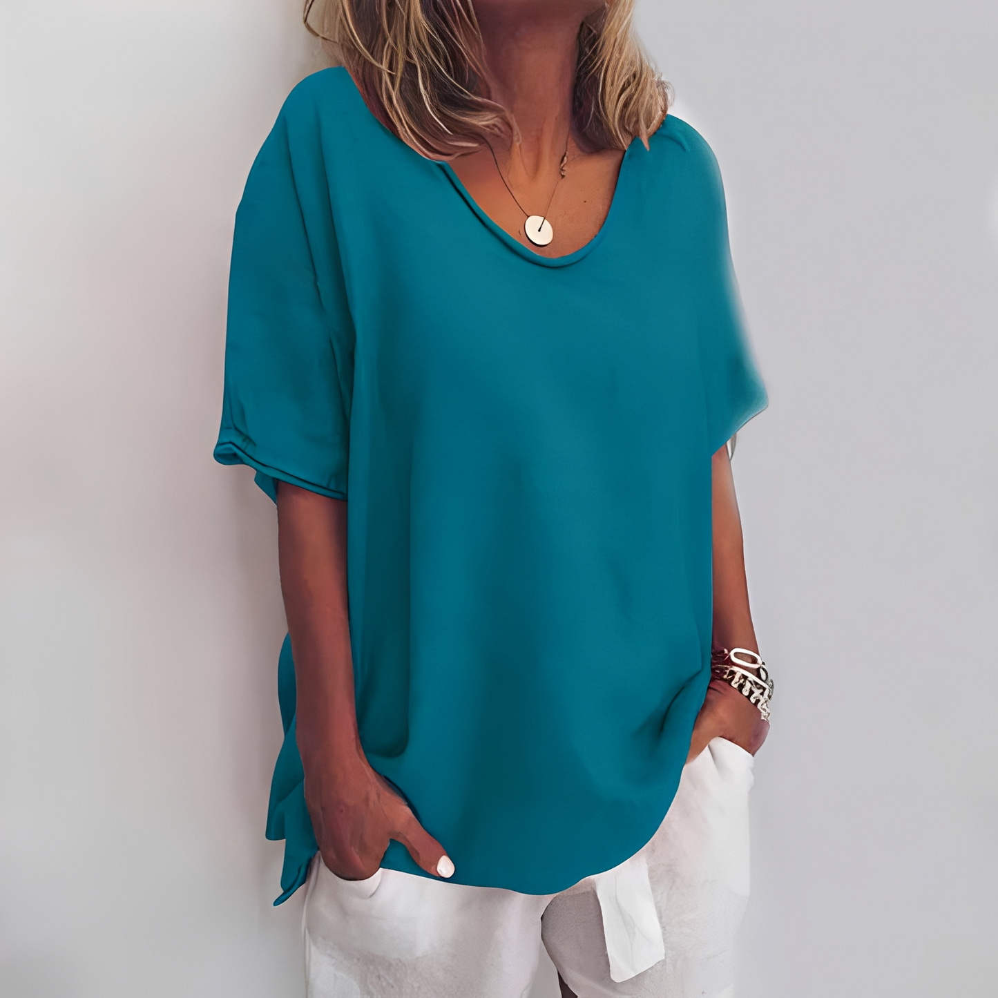 Damen T-Shirt 2er Pack Bequem Lockeres