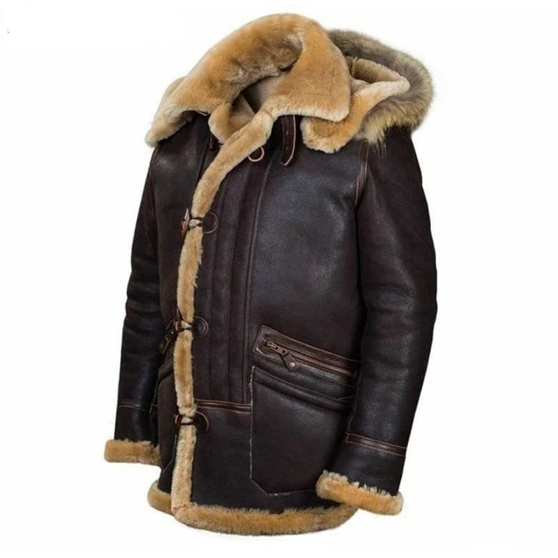 Männer Lederjacke Bikerstil