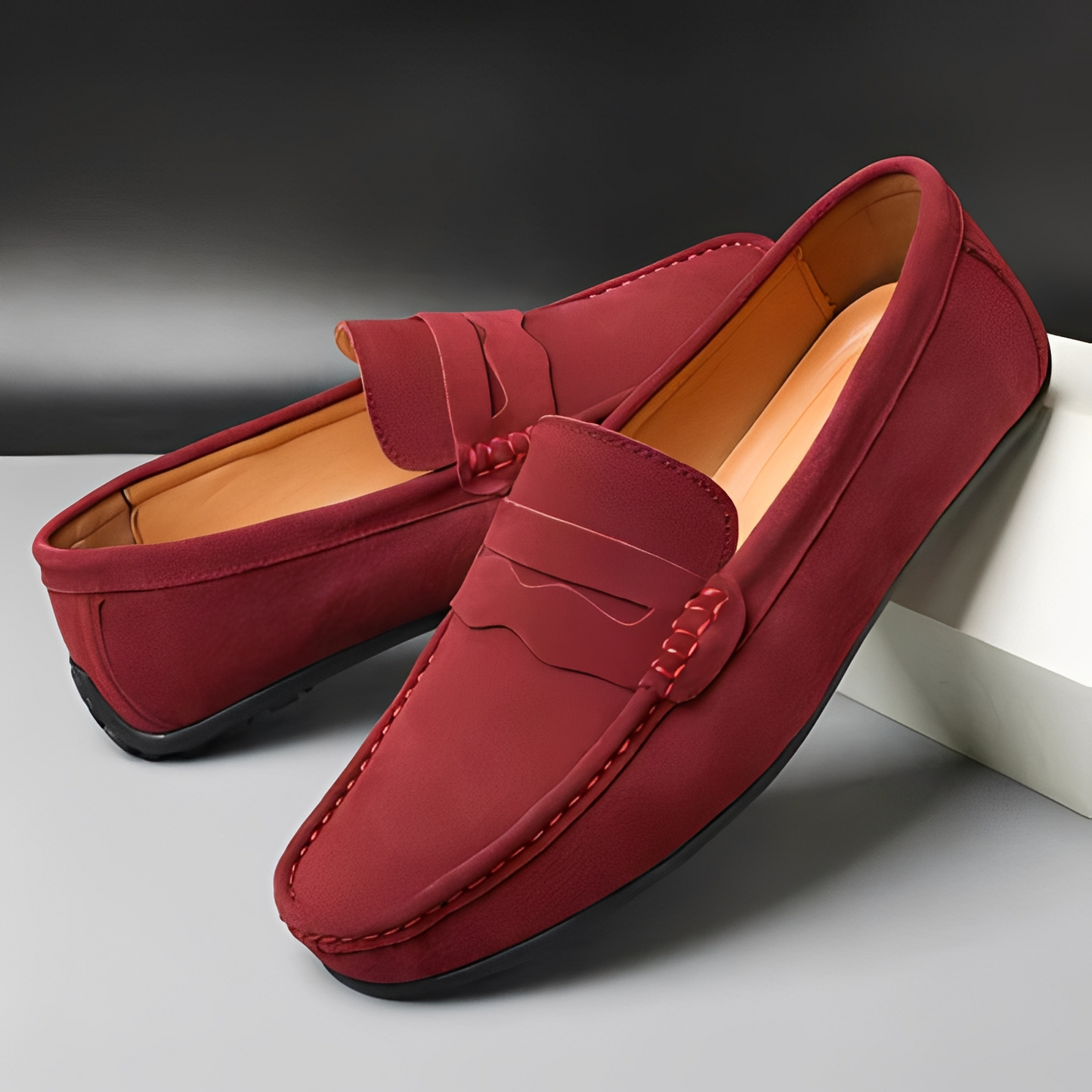 Herren Loafer Schuhe Leder