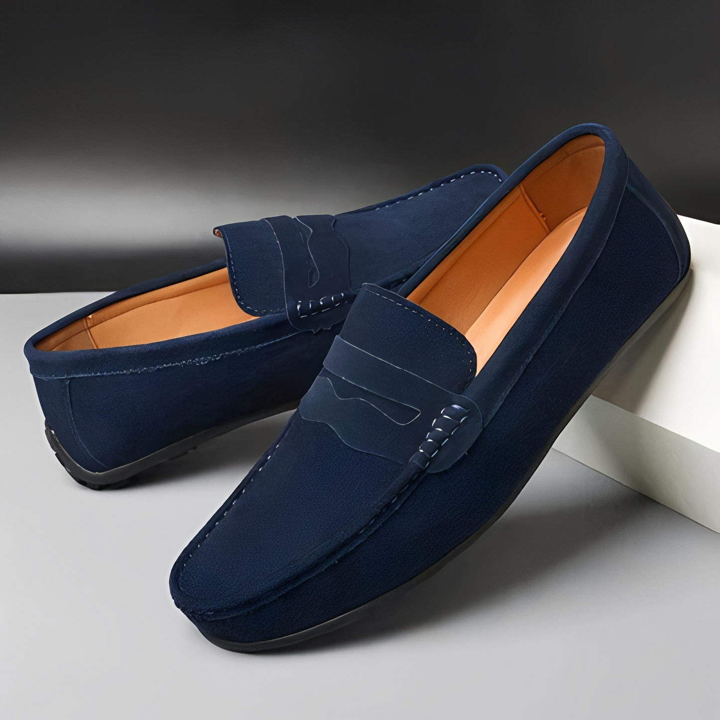 Herren Loafer Schuhe Leder