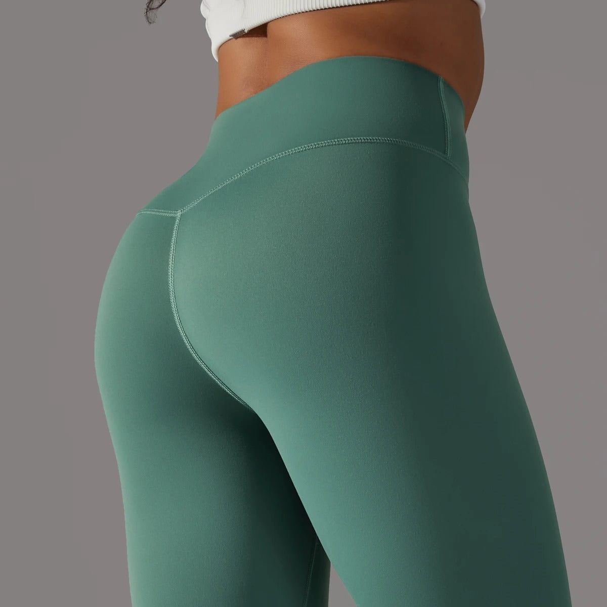 Leggings Damen in Dunkelgrün, bequem für Alltag & Sport
