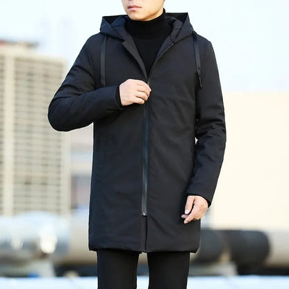 Herren Windjacke Wasserdicht Elegant Schwarz - Norvielle