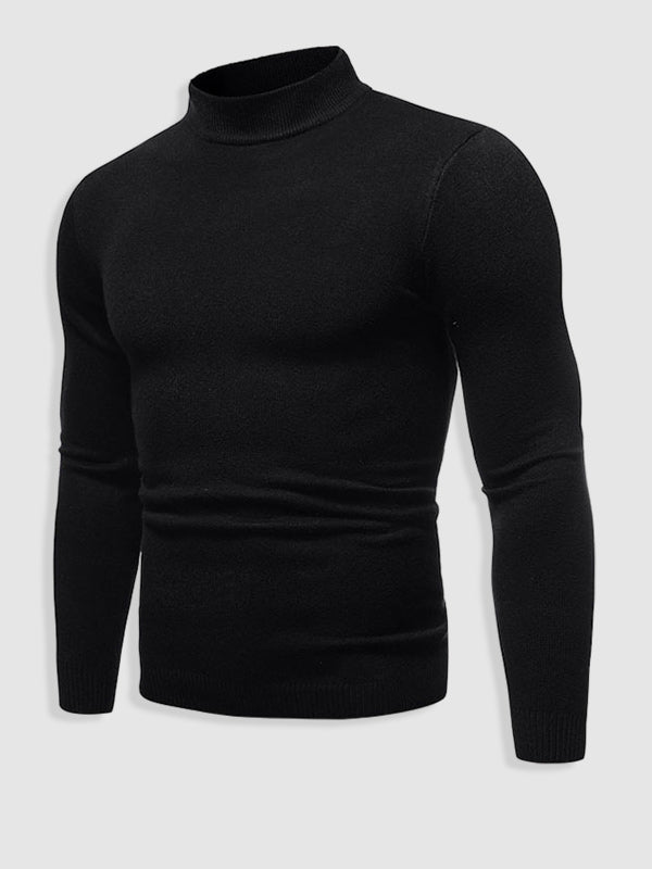 Herren Rollkragenpullover Slim Fit Modern Beige - Norvielle
