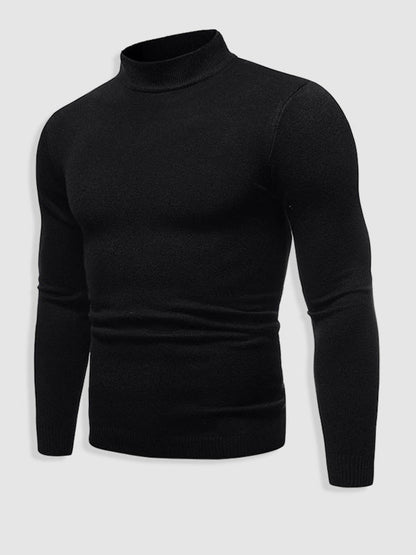 Herren Rollkragenpullover Slim Fit Modern Beige - Norvielle