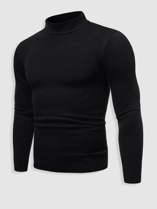 Herren Rollkragenpullover Slim Fit Modern Beige - Norvielle