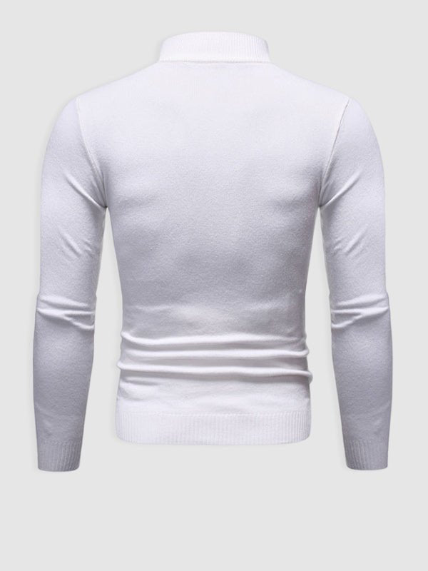 Herren Rollkragenpullover Slim Fit Modern