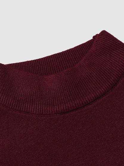 Herren Rollkragenpullover Slim Fit Modern