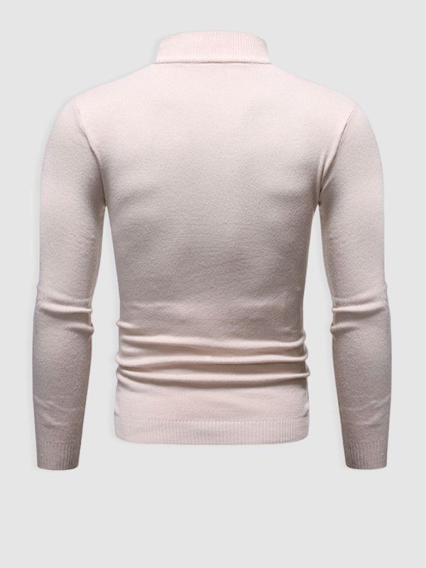 Herren Rollkragenpullover Slim Fit Modern