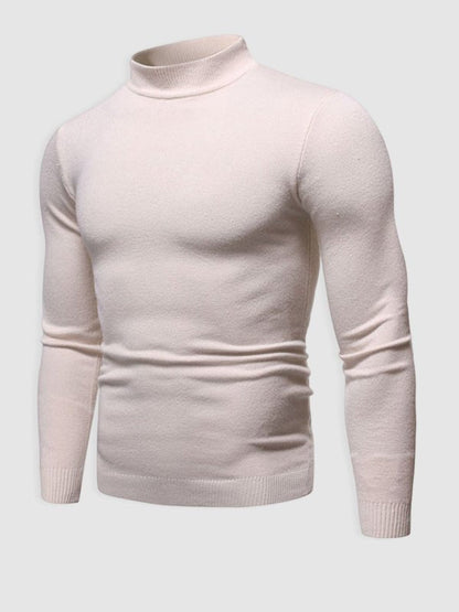Herren Rollkragenpullover Slim Fit Modern