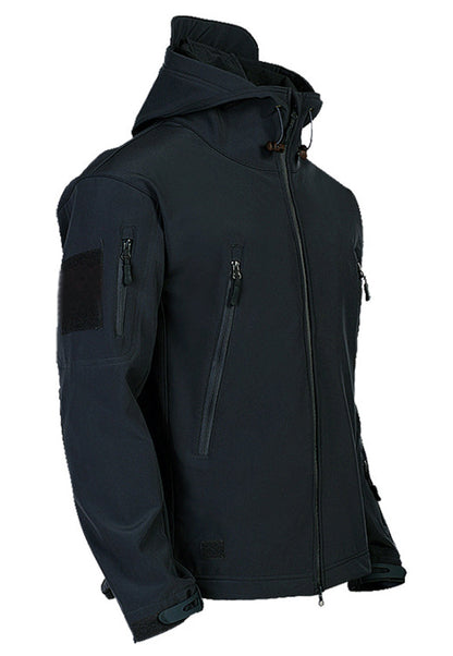 Herren Softshelljacke Wasserdicht Mit Kapuze Warm - Norvielle