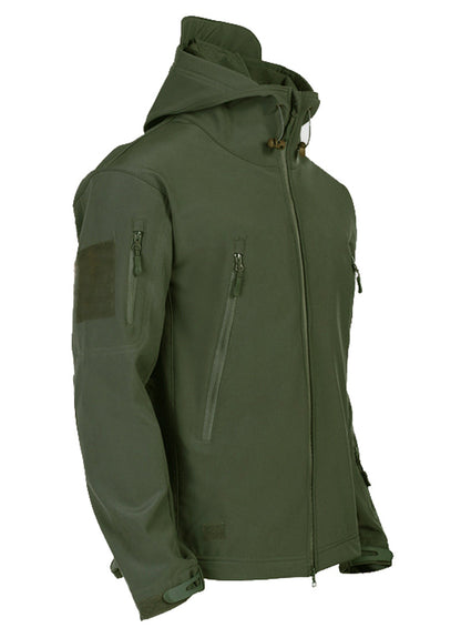 Herren Softshelljacke Wasserdicht Mit Kapuze Warm