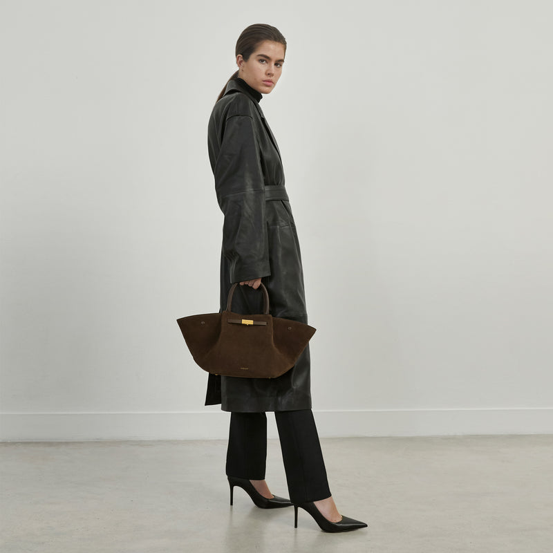 Elegante Damen Leder-Tote Tasche Vielseitig Alltag