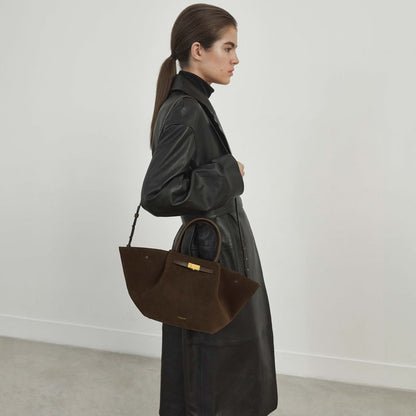 Elegante Damen Leder-Tote Tasche Vielseitig Alltag