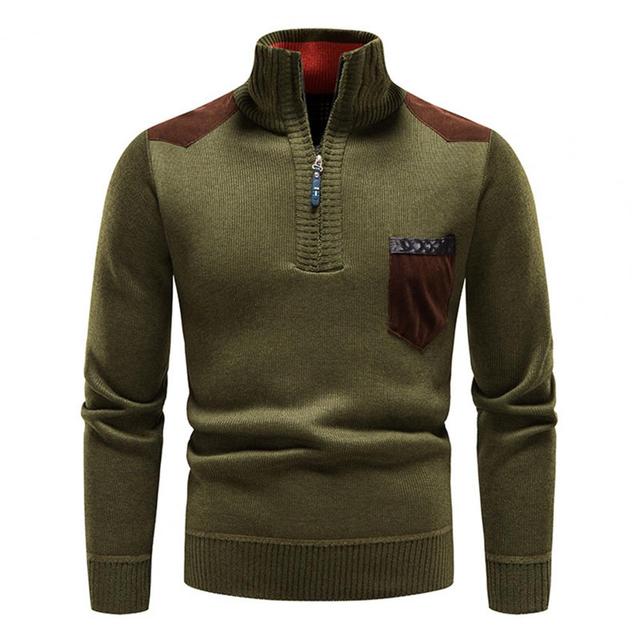 Herren Pullover Merinowolle Warm Bequem