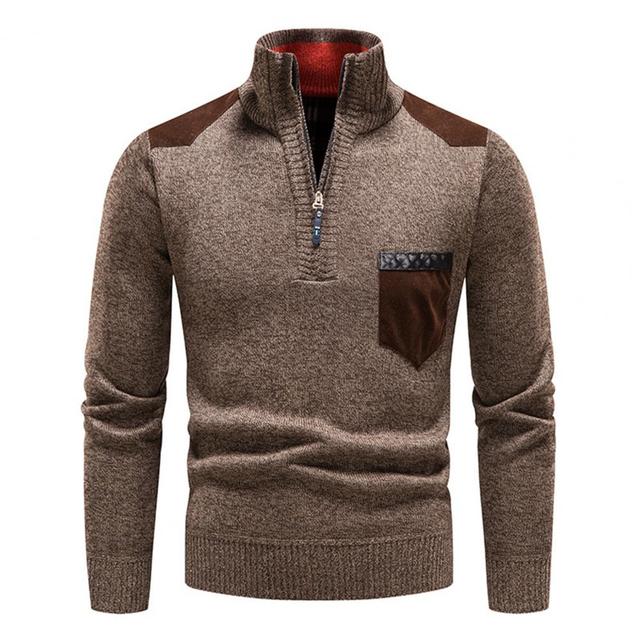 Herren Pullover Merinowolle Warm Bequem