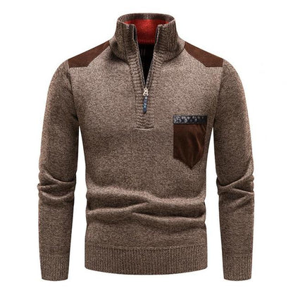 Herren Pullover Merinowolle Warm Bequem