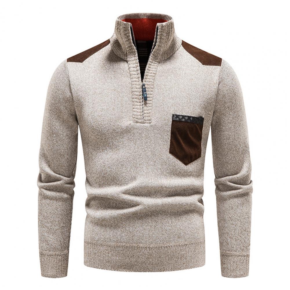 Herren Pullover Merinowolle Warm Bequem