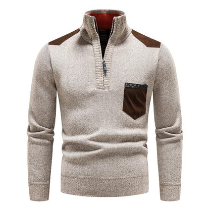 Herren Pullover Merinowolle Warm Bequem