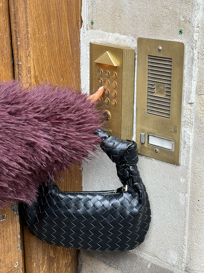 Geflochtene Damen Mini Handtasche Boho Stil
