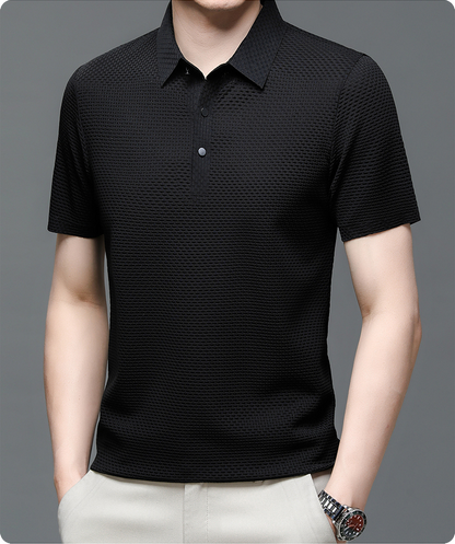 Herren Poloshirt Atmungsaktives Mesh Qualität