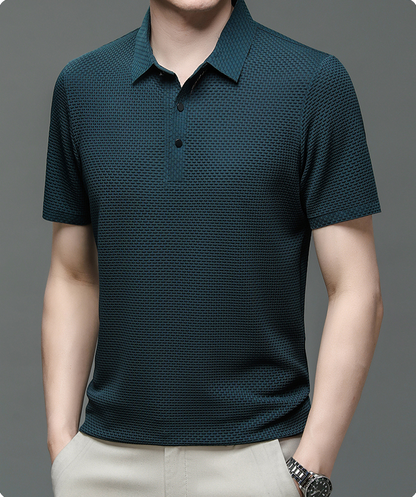 Herren Poloshirt Atmungsaktives Mesh Qualität