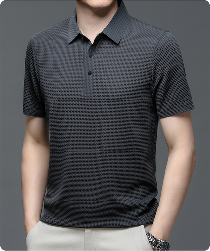 Herren Poloshirt Atmungsaktives Mesh Qualität