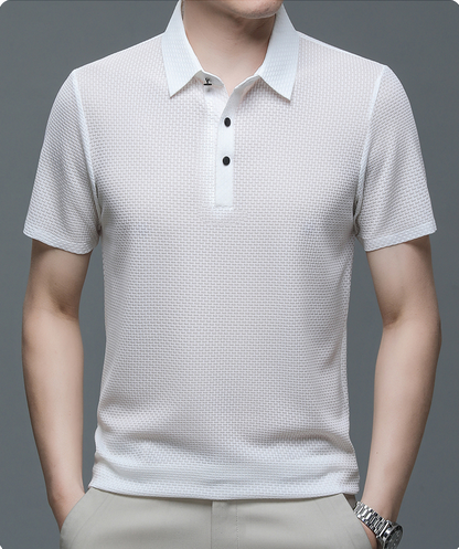Herren Poloshirt Atmungsaktives Mesh Qualität