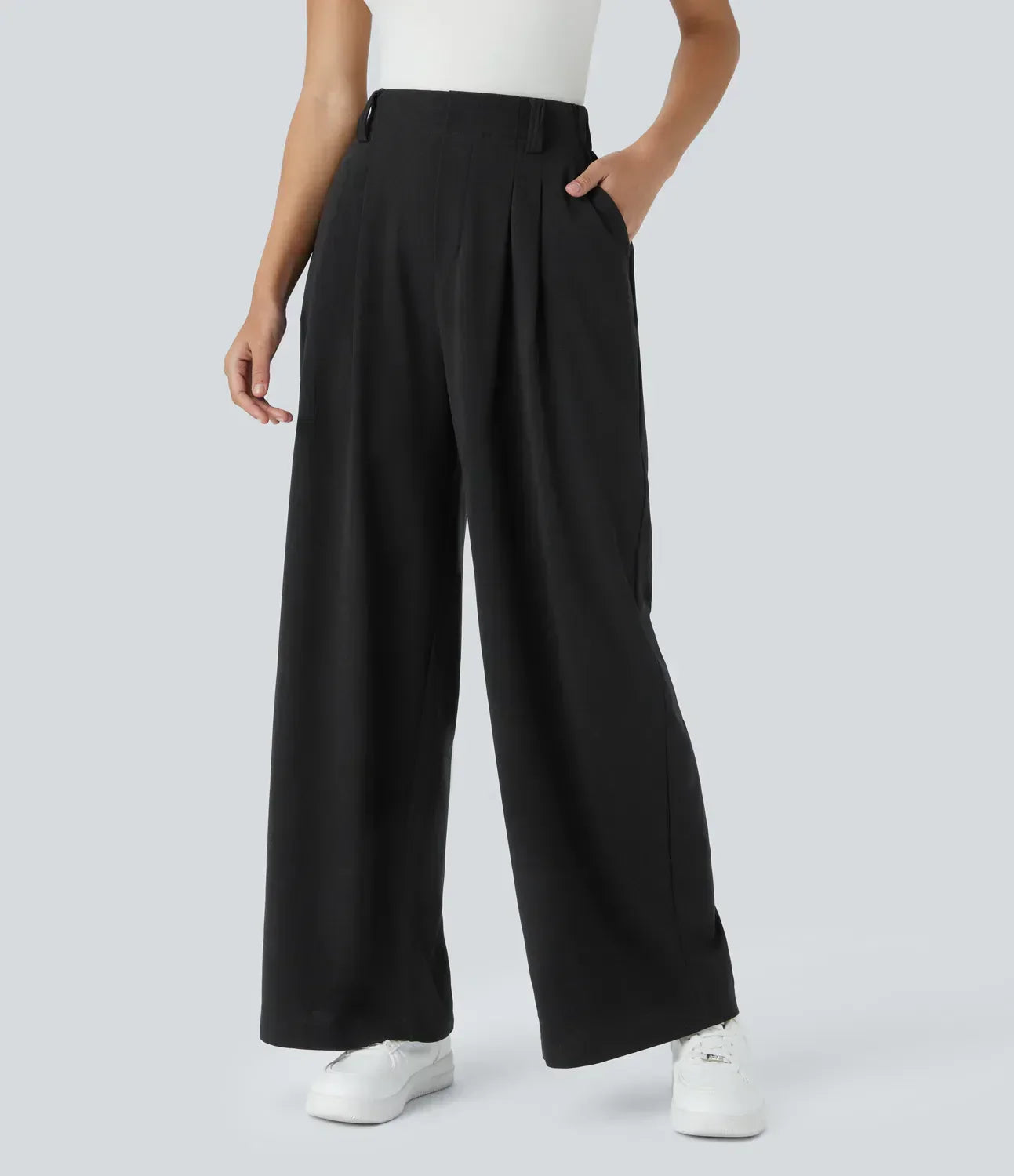 Damenhose Weite Beine Elegant