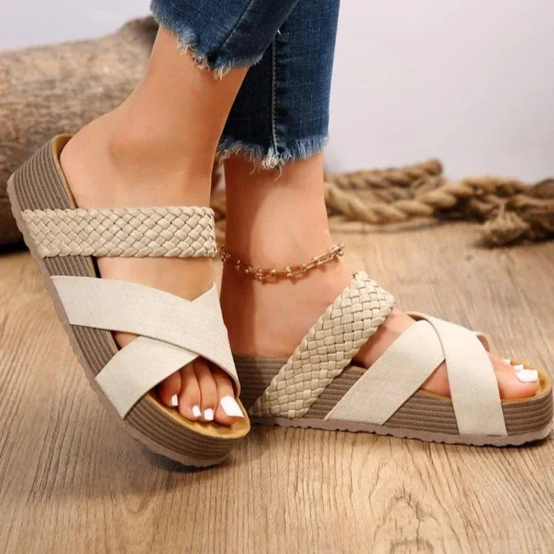 Damen Orthopädische Plateau-Sandalen Bequem SommerSchuhe