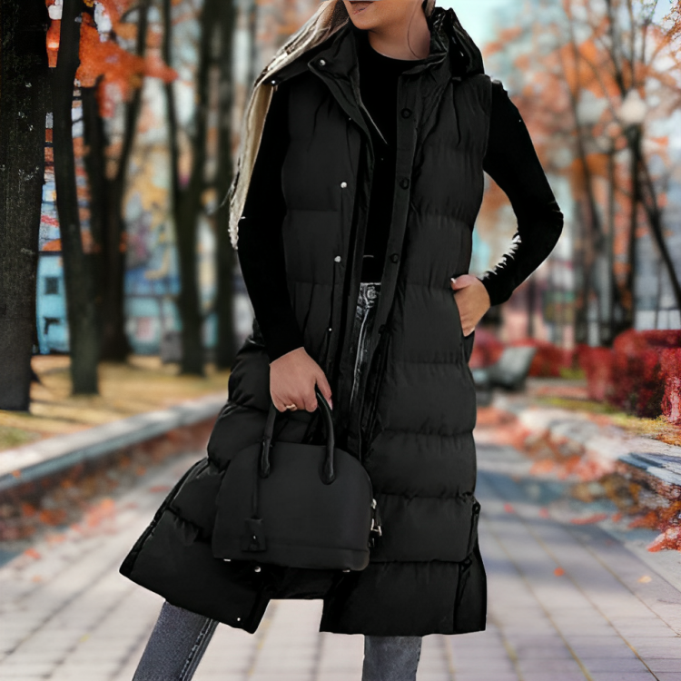 Damen Daunenmantel Ärmellos Warm Outdoor - Norvielle