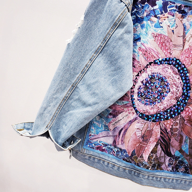 Damen Oversized Denimjacke Moderner Berliner Stil