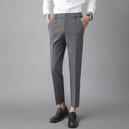 Herren Slim-Fit-Hose Elfenbein Elegant