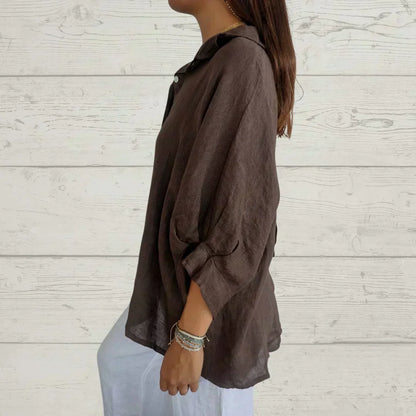 Damenbluse mit Knöpfen Elegantes Design Zeitlos