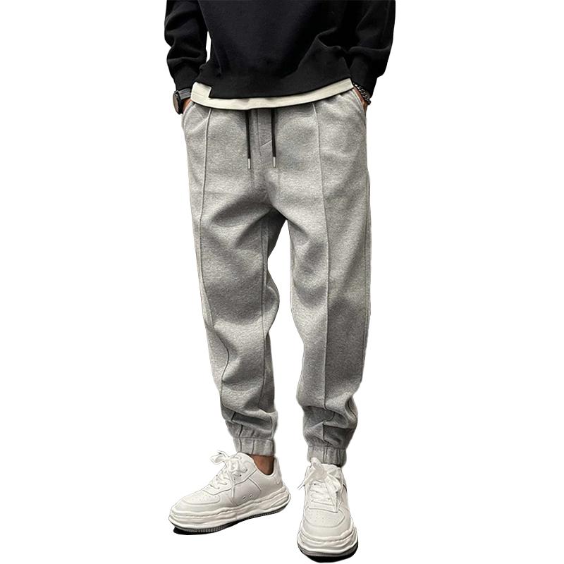 Herren Laufhose Elastisch Bequem Schwarz - Norvielle