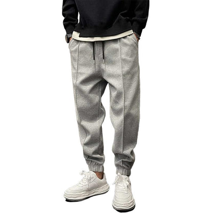 Herren Laufhose Elastisch Bequem Schwarz - Norvielle