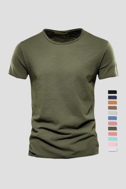 Herren T-Shirt Baumwolle Weich Bequem - Norvielle