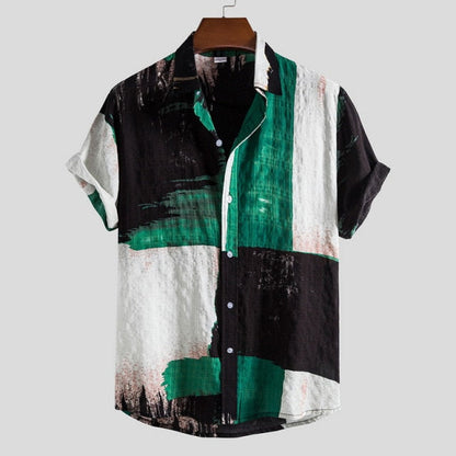 Herrenhemd Retro Stil Elvis Baumwolle