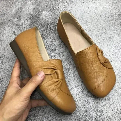 Damen Leder Schuhe Rutschfest Breitpassend Komfort