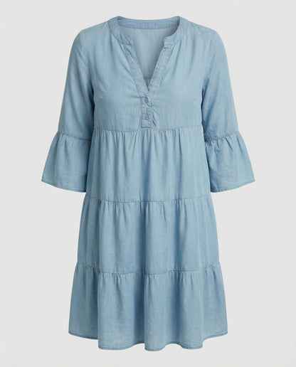 Damen Sommerkleid Leichter Schwungrock