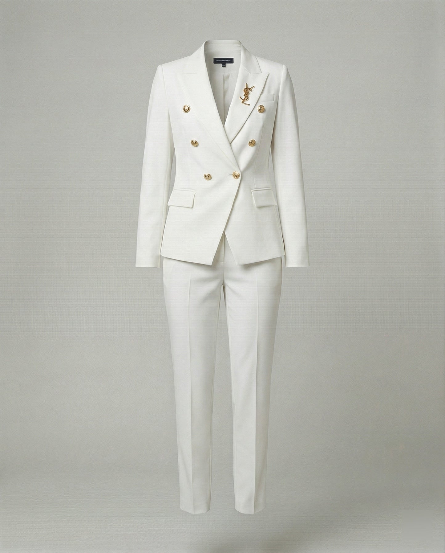 Damen Blazer Set Schick Modern Knopf