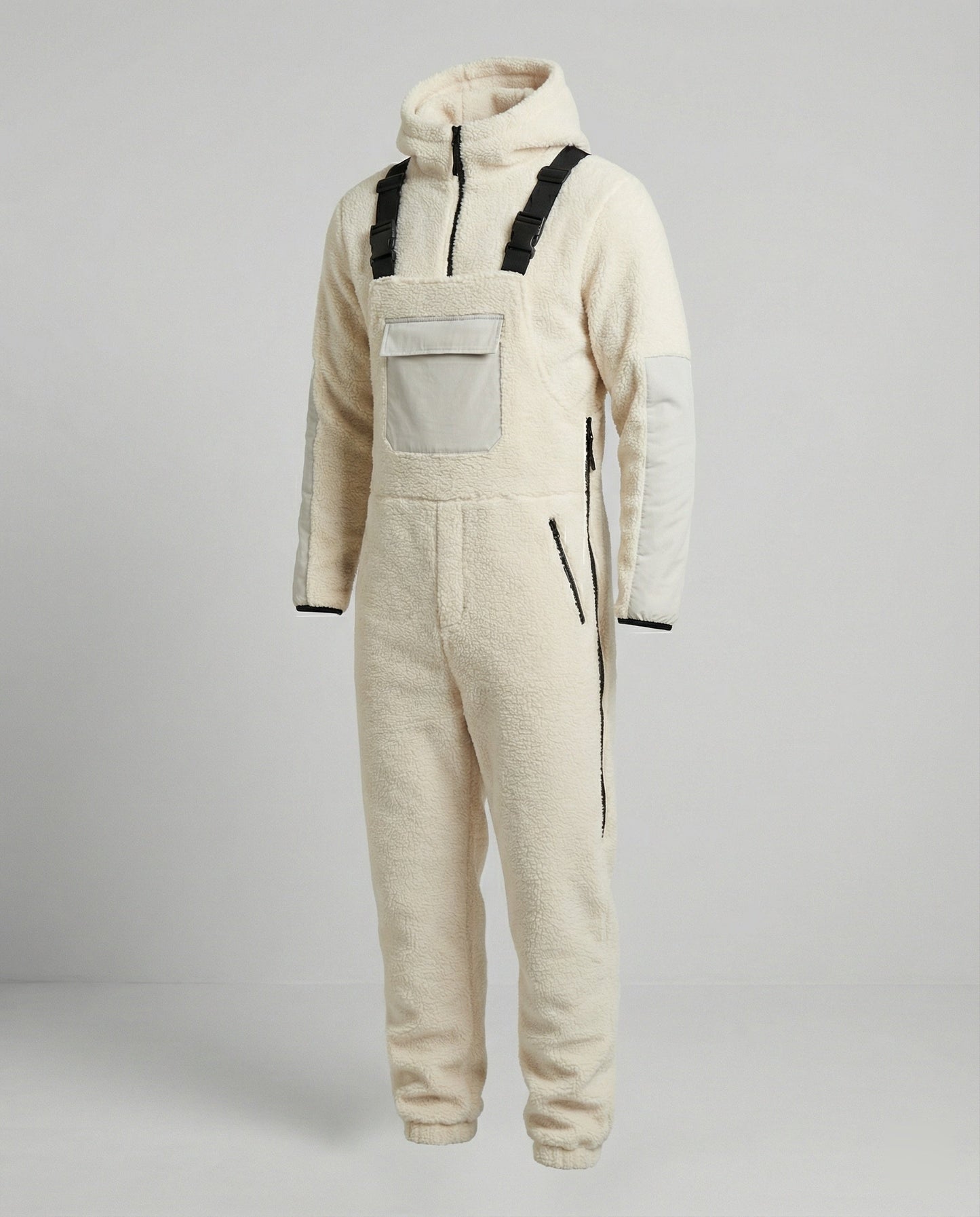 Herren Steppoverall Bequem Mit Verstellbarer Kapuze