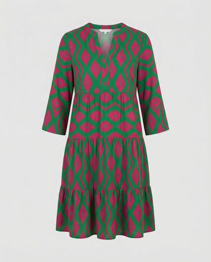 Damen Sommerkleid Leicht Blumenprint