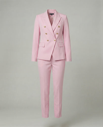 Damen Blazer Set Schick Modern Knopf