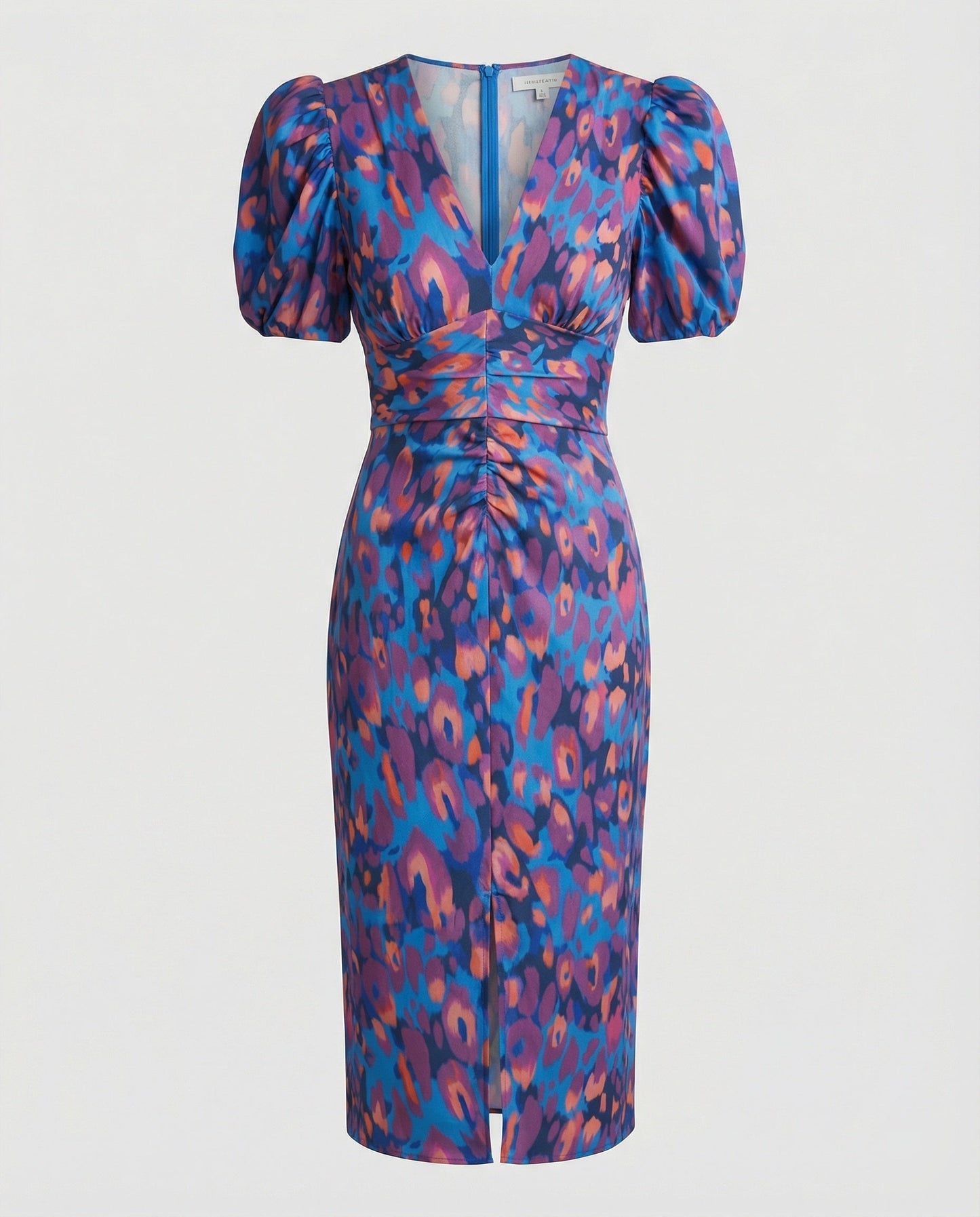 Damen Abendkleid Puffärmel Glamour