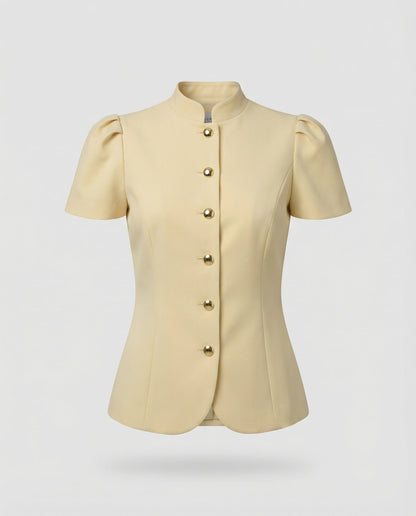 Damen Bluse Puffärmel Elegantes Oberteil