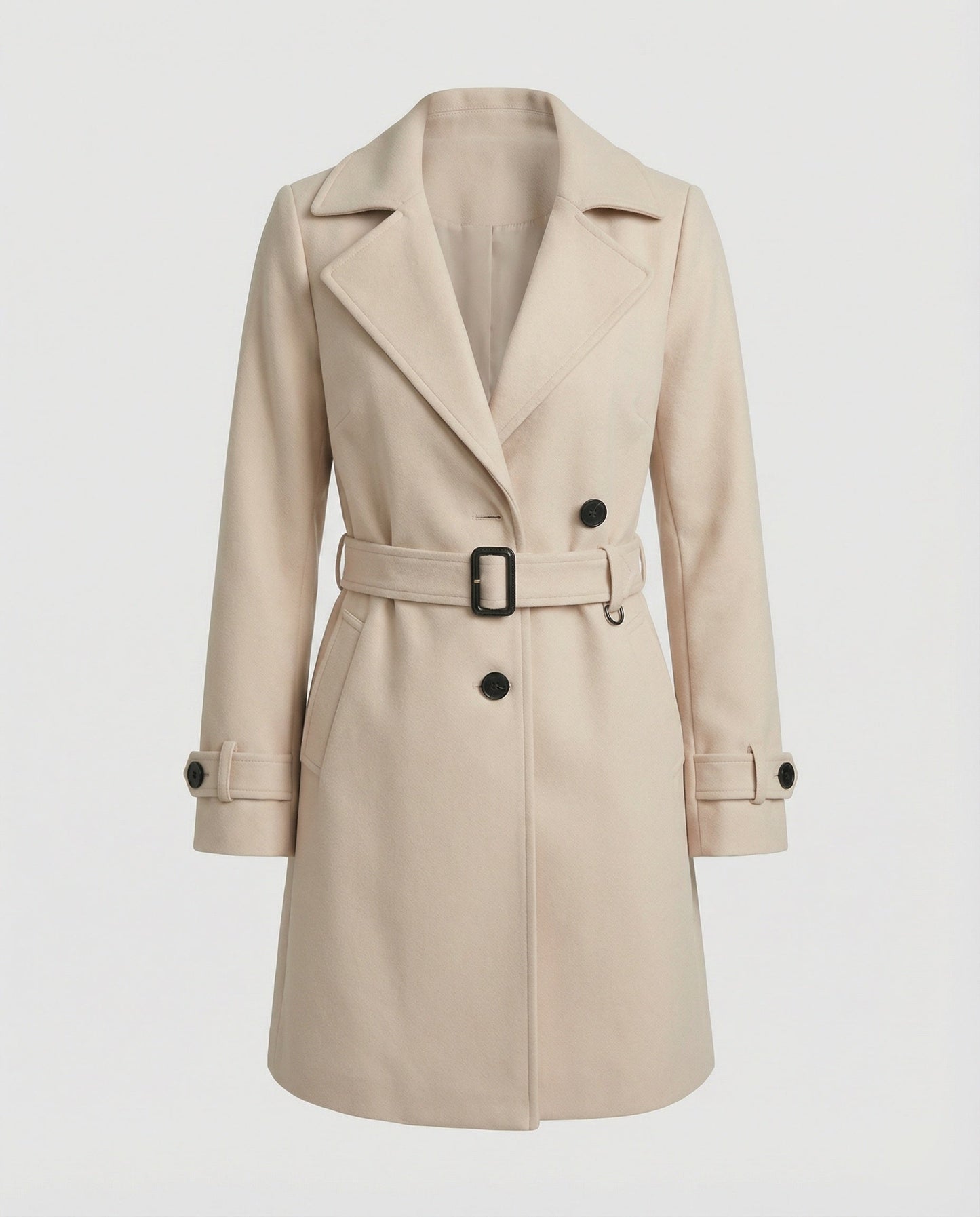Damen Trenchcoat Mit Gürtel Modern