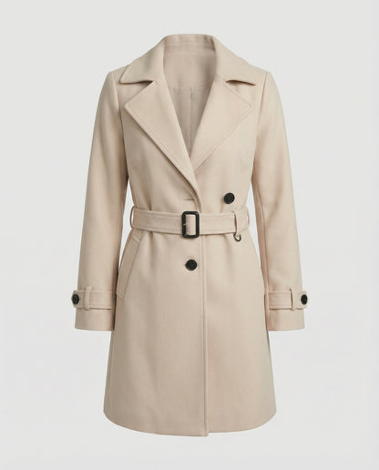 Damen Trenchcoat Mit Gürtel Modern